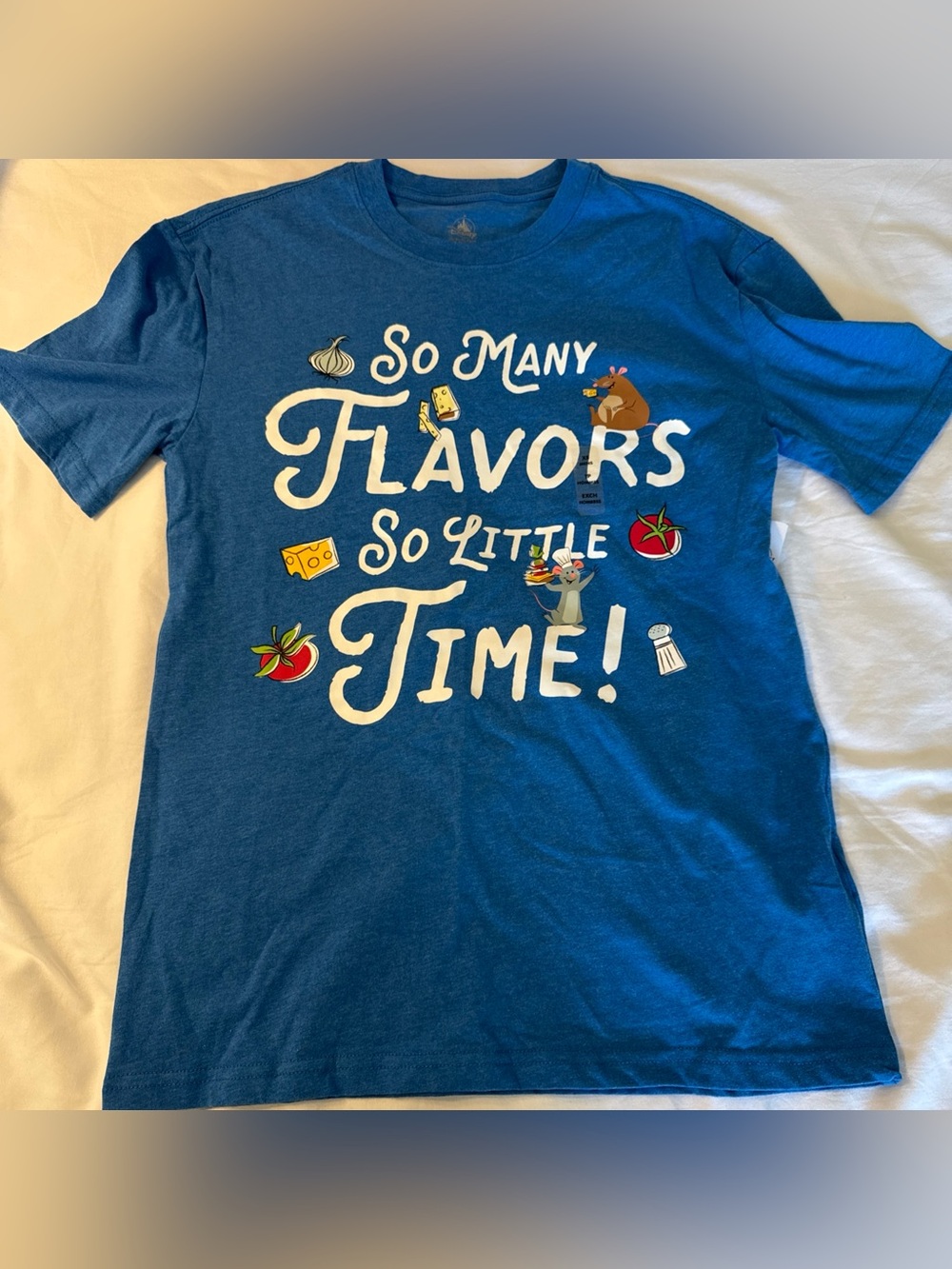 Disney Ratatouille Shirt-So Many Flavors So Little Time Remy Emile XS NWT